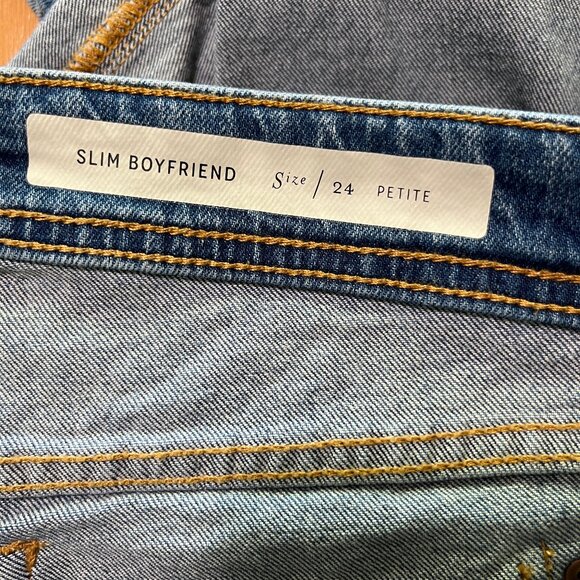 Anthropologie Pilcro and the Letterpress Slim Boyfriend Jeans Size 24 Petite - Picture 3 of 11